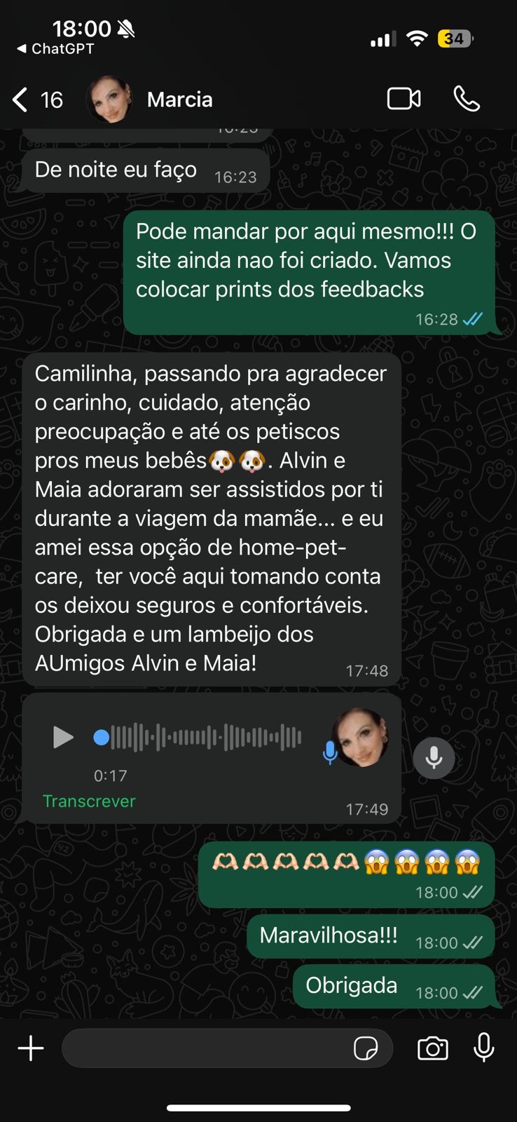 Depoimento WhatsApp 1